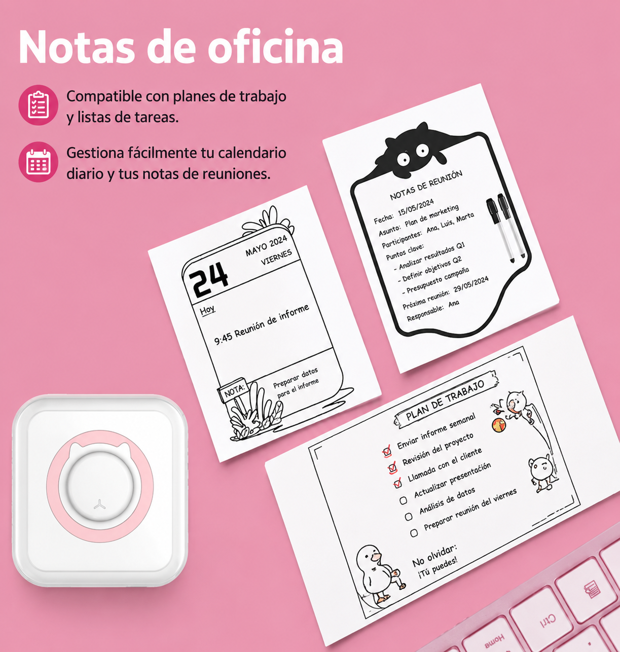 Mini impresora portátil
