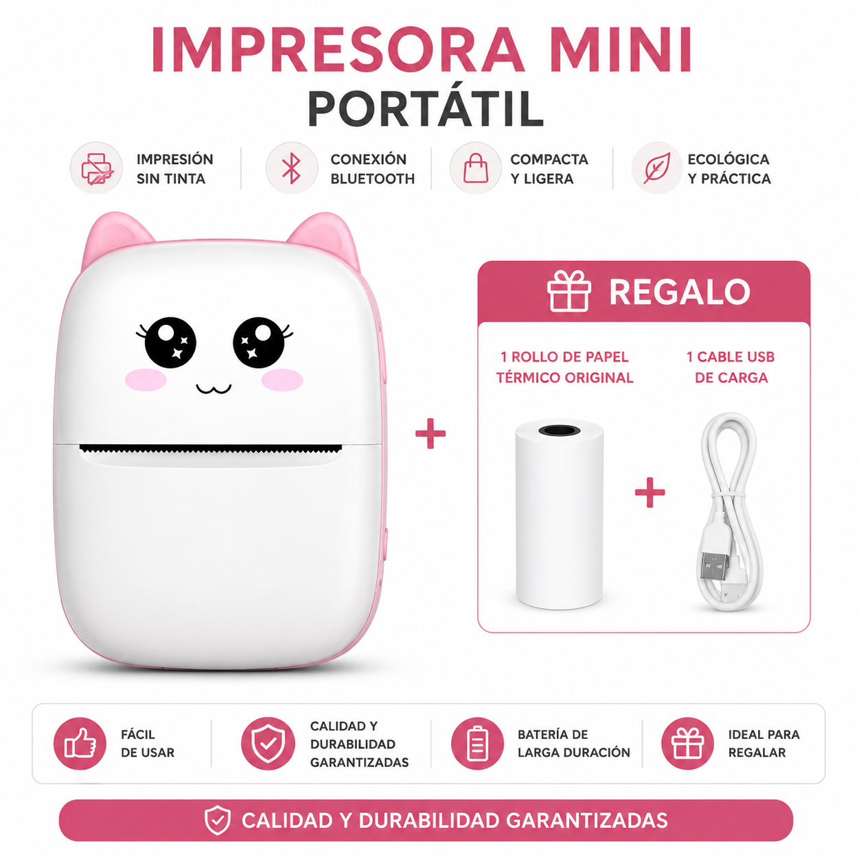 Mini impresora portátil