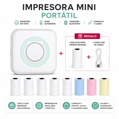 Mini impresora portátil