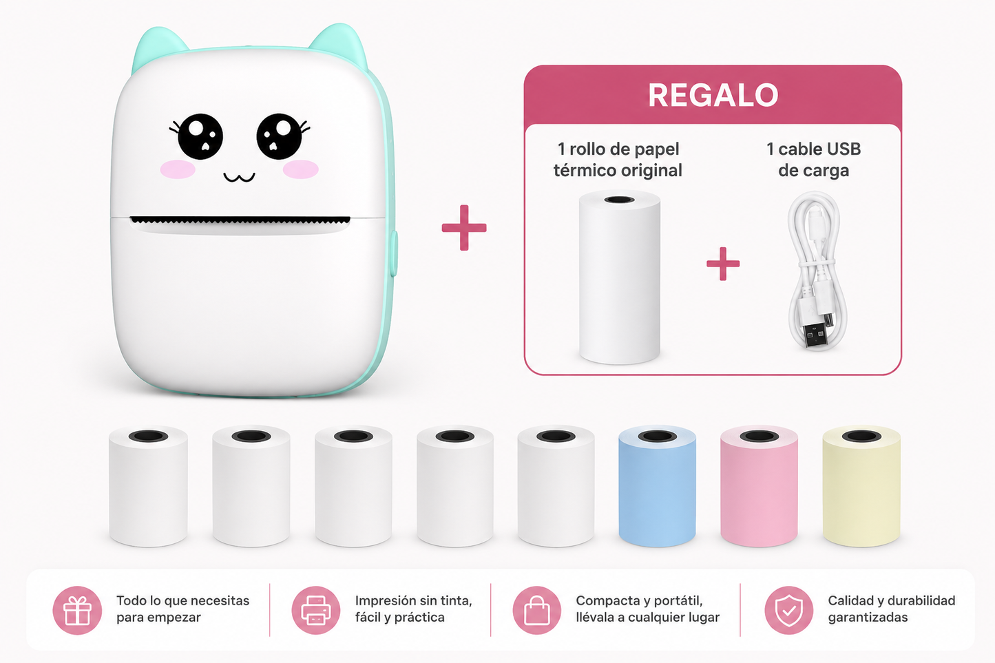 Mini impresora portátil