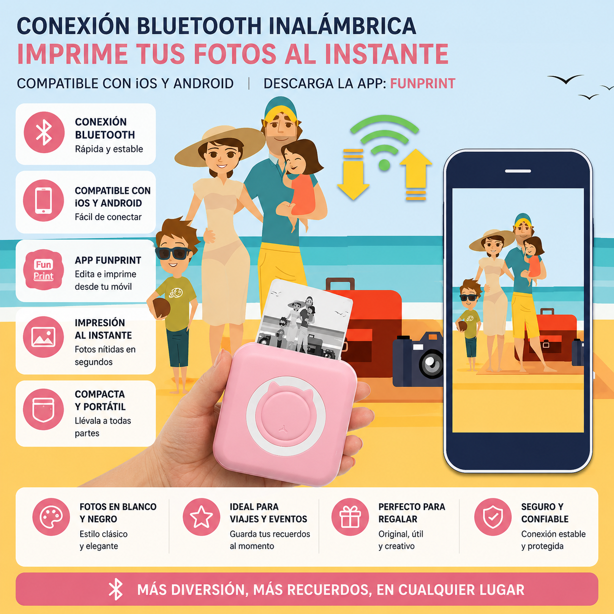 Mini impresora portátil