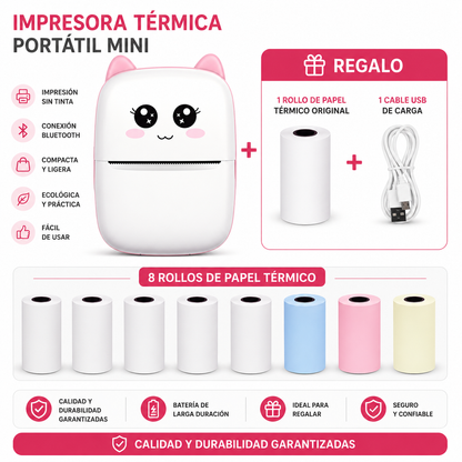 Mini impresora portátil